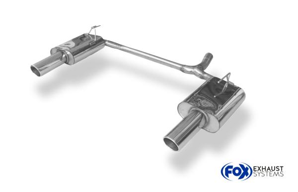 Endschalldämpfer Ausgang rechts/links - 1x100 Typ 16 rechts/links passend für: Honda Accord VII (Bj. ab 2003) CM1